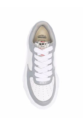 White/grey leather Wayne chunky sneakers Mihara Yasuhiro | A08FW706GRY/WHT